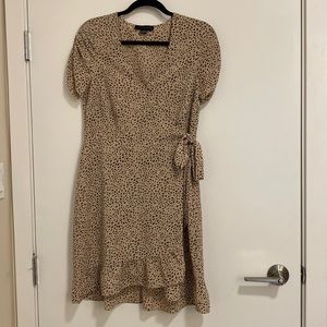 NWOT Sanctuary Leopard wrap dress.